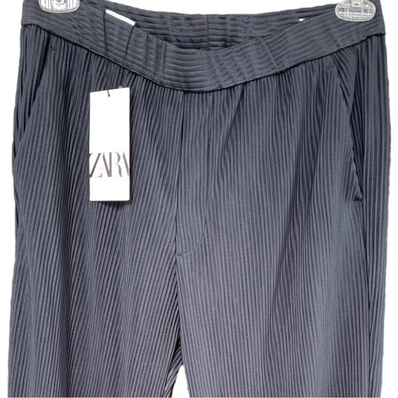 ZARA ribbed pants, size M,elastic waist band with drawstring,excellent condition - Picture 2 of 5
